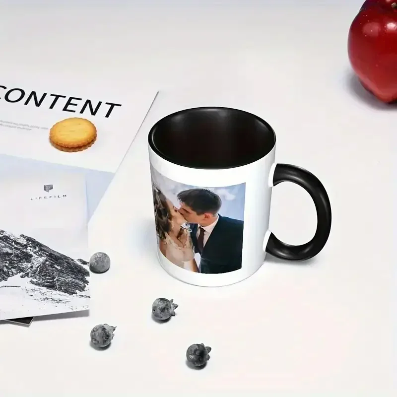 11oz Inner Handgrip Colorful Ceramic Mug  Blank with Sublimation Coating