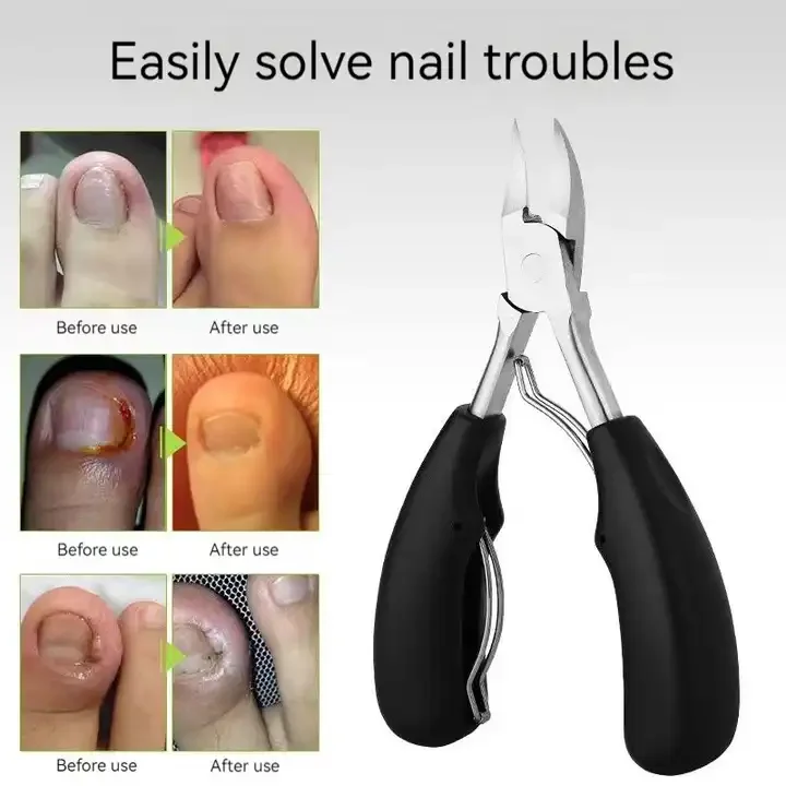 Wholesale High Quality Pedicure Pliers With Catcher Cutter Set Eagle Nose Custom Stainless Steel Toe Nail Clipper