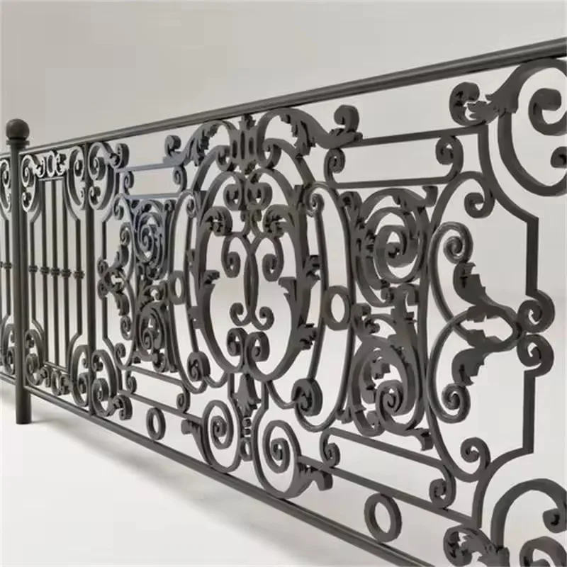 Outdoor galvanized mild steel iron balustrades with special designs/ balcony aluminum / external carbon steel railings