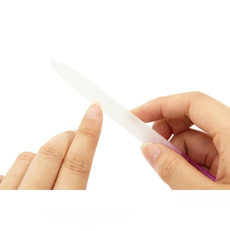 Professional hot selling manicure glass file crystal nail file with case