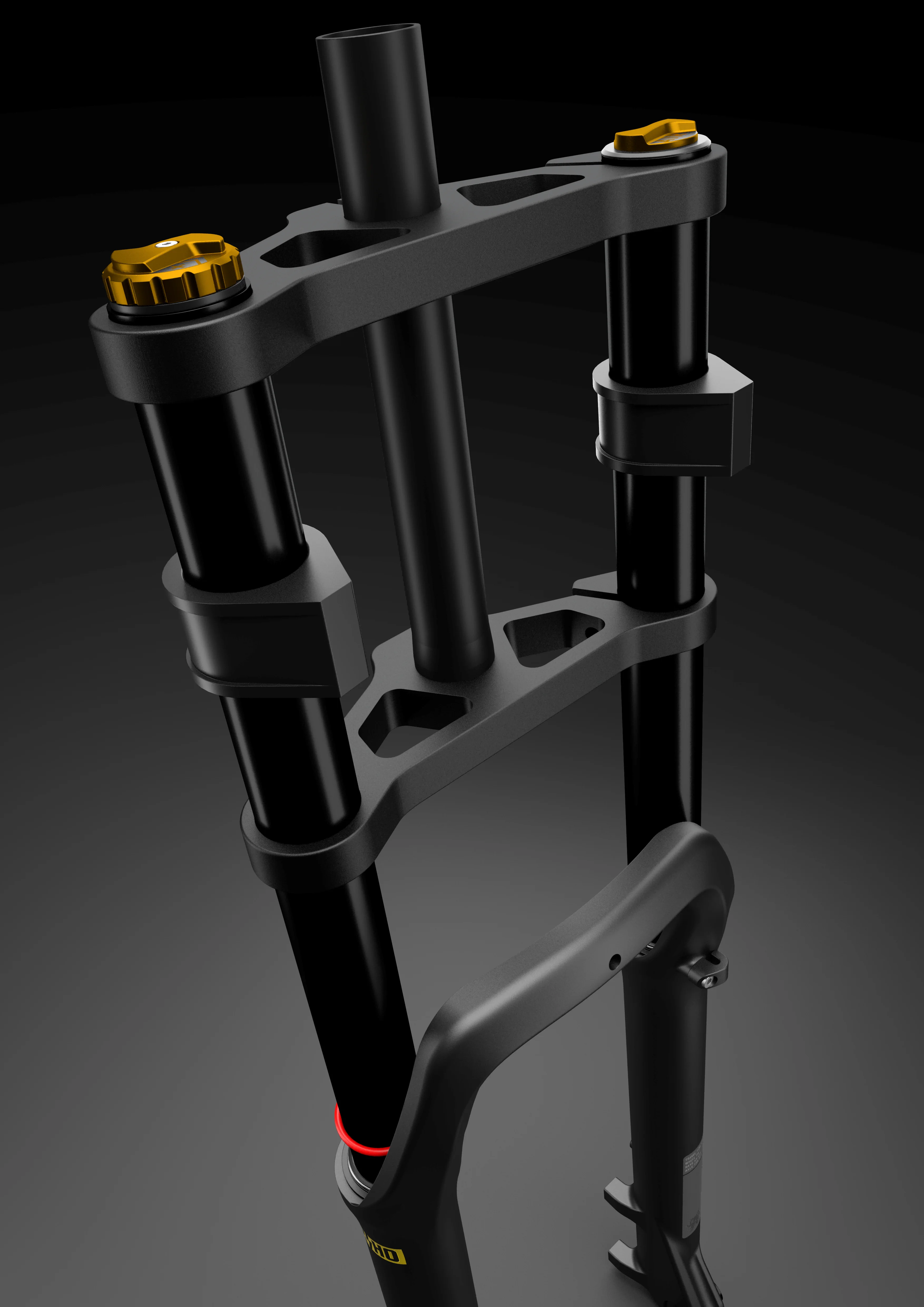 20/26 inch Alloy Double Crown Steel Tube Suspension Mountain Bike Bicycle Fat Bike Font Fork