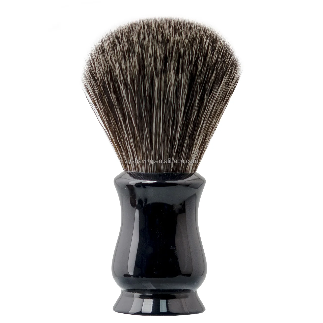 ZY Synthetic Shaving Nylon Brush With Aesthetic Resin Handle 24mm Extra Dense Knot Shaving Brush for Men