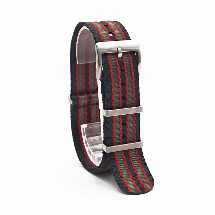 Premium Quality Nylon Sport Herringbone 20mm 22mm Seatbelt Watch Band Nylon Watch Strap