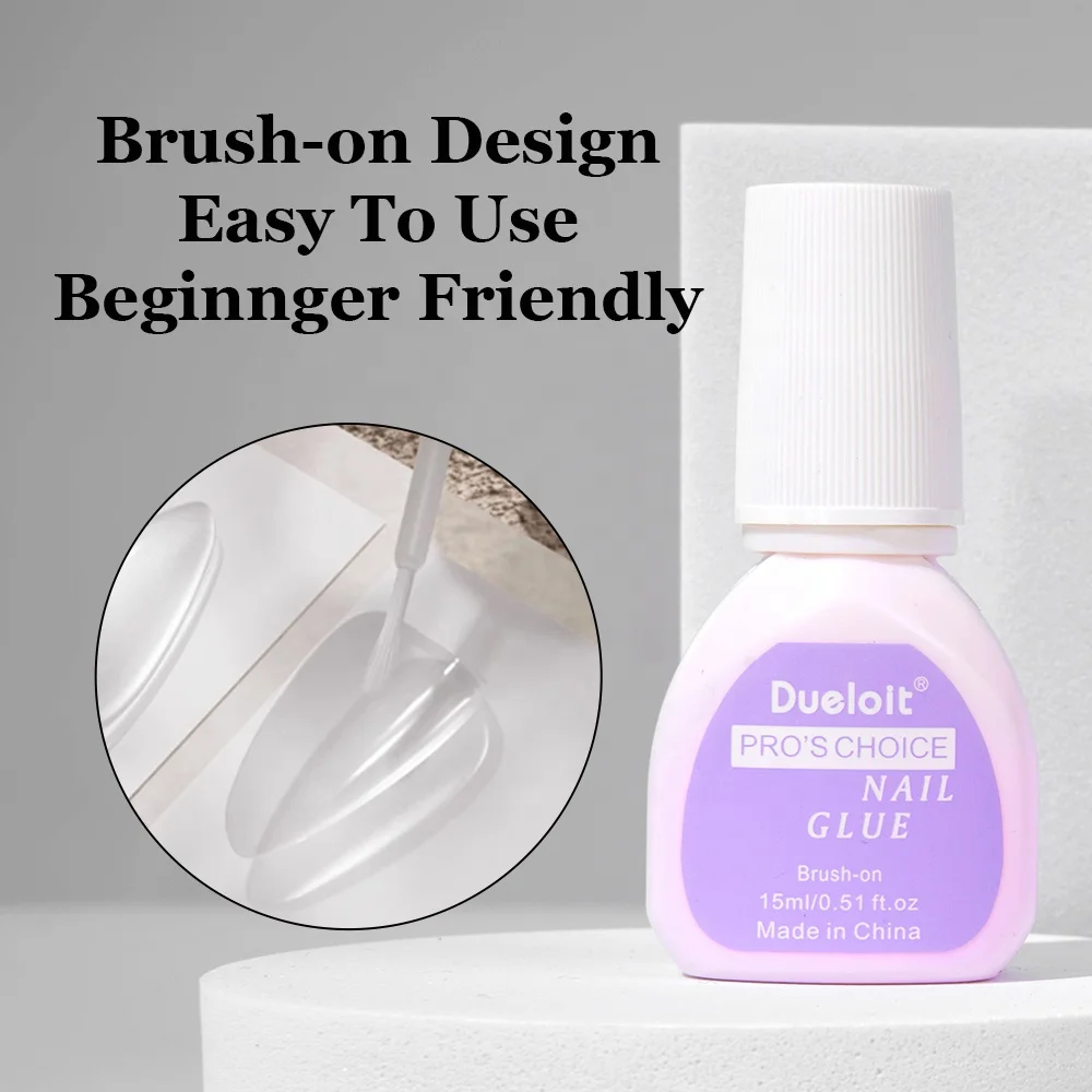 Nail Glue Wholesale Brush On nail glue for press on nails Professional Fast Drying Bond Glue Accept Custom Logo