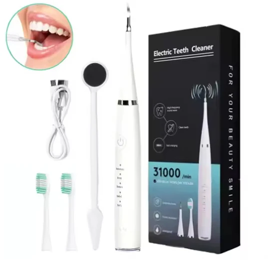 Oral Hygiene Teeth Cleaning Kit Sonic Electric Toothbrush Ultrasonic Tooth Cleaner Dental Teeth Calculus Plaque Remover Set