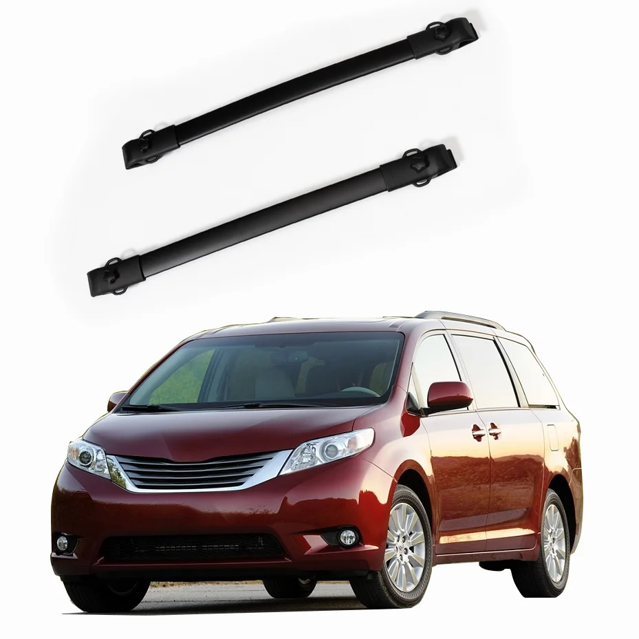 Customized Cross Bar Aluminum Universal Cargo Carrier Luggage Multifunctional Car Roof Rack For toyota Sienna 2011+