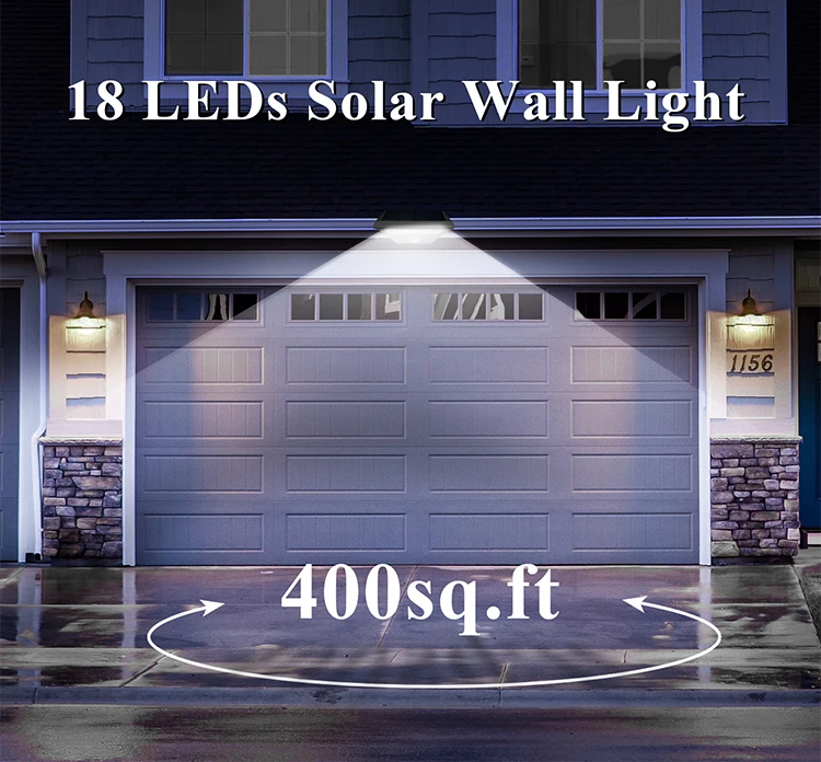 China suppliers  High Lumen LED modern solar motion sensor Activated wall light for garden outdoor garden led wall lamps  IP68