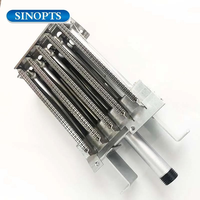 4 Rows Tube Burner Fire Row Burner NG LPG For Noodle Cooker Steam Oven Bucket Stove Burner