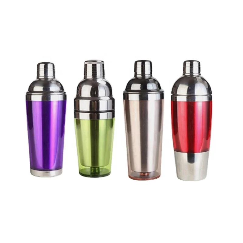Хромированный недорогой медный персонализированный мини коктейльный шейкер из нержавеющей стали в подарок