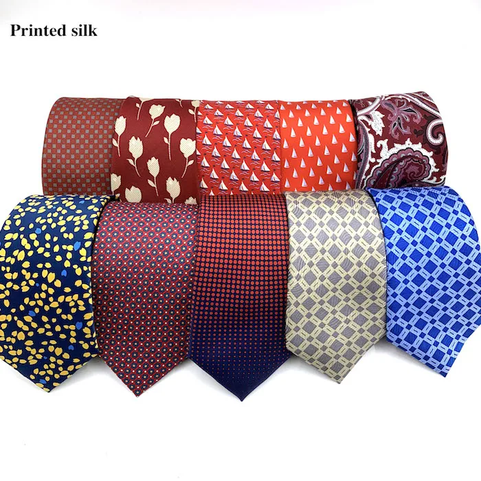 Custom Screen Printing Handmade Floral Silk Ties for Men Old-Fashion Paisley Italian design