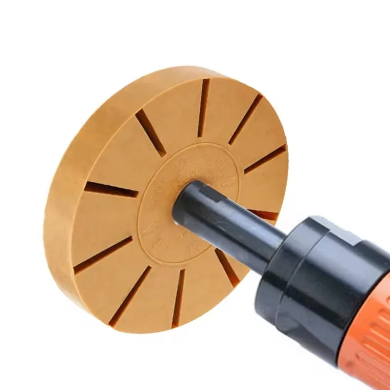 3.5 inch Pneumatic Rubber Eraser Wheel For Remove Car Glue Adhesive Sticker Pinstripe Decal Graphic Auto Paint Cleaner Tool