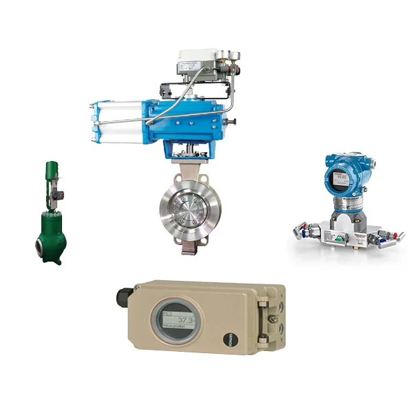 Butterfly Valve Part With Samson 3730-31000 Valve Positioner And Fisher 585C Piston Actuator Rosemount 3051 Pressure Transmitter