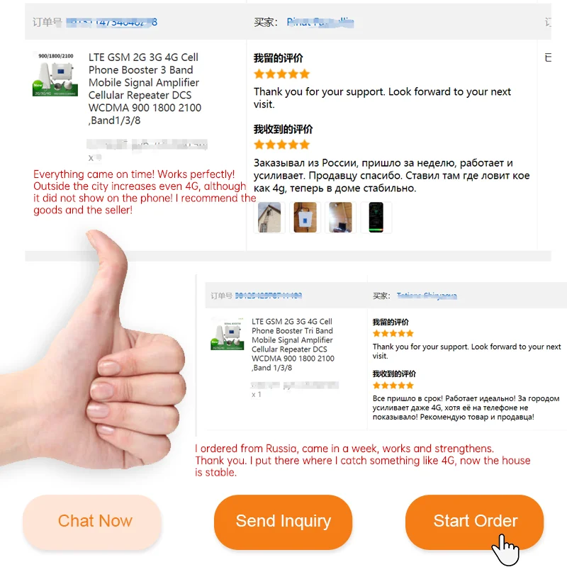 Трехдиапазонный усилитель сигнала сотового телефона 900/1800/2100 МГц по низкой цене