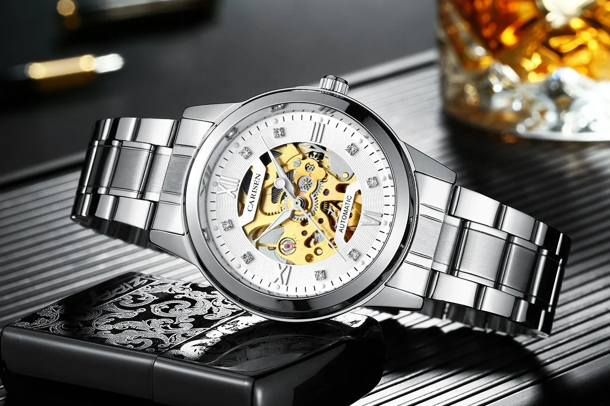 Luxury High Quality Mechanical Watch Man Wholesale Custom Logo Wrest For Men Luminous Hollow Mechanical High-End Men Watch