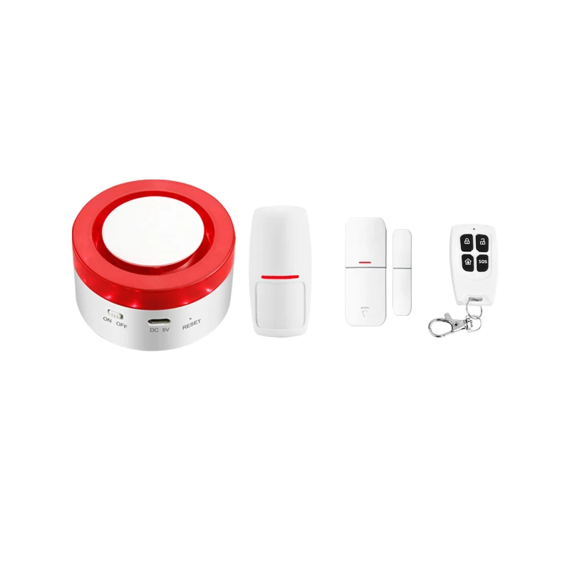 JC smart home security alarm system wifi alarm system home security with window door contact iOS Android APP control