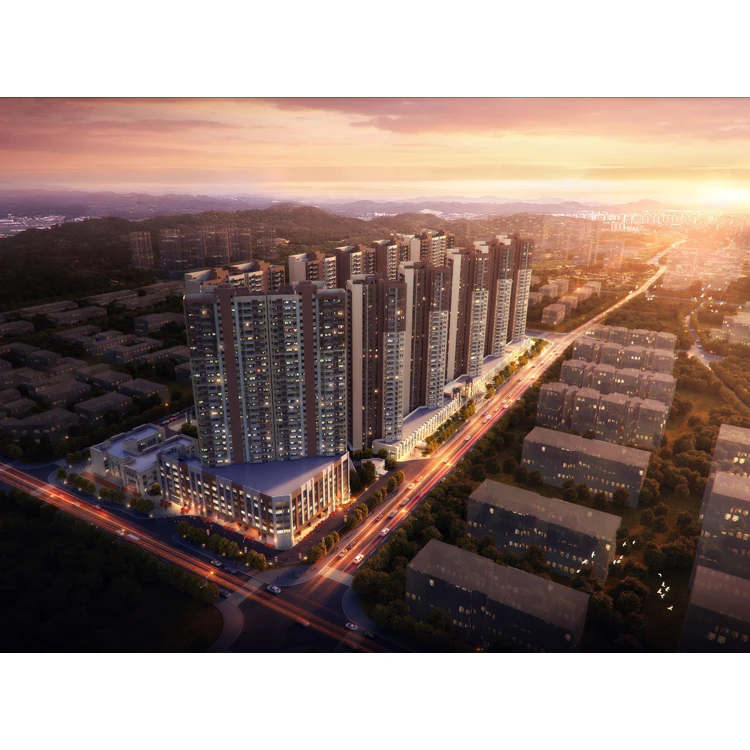 High End Real Estate A-Frames 3 Bedroom Prefab House Commercial Building Hvac