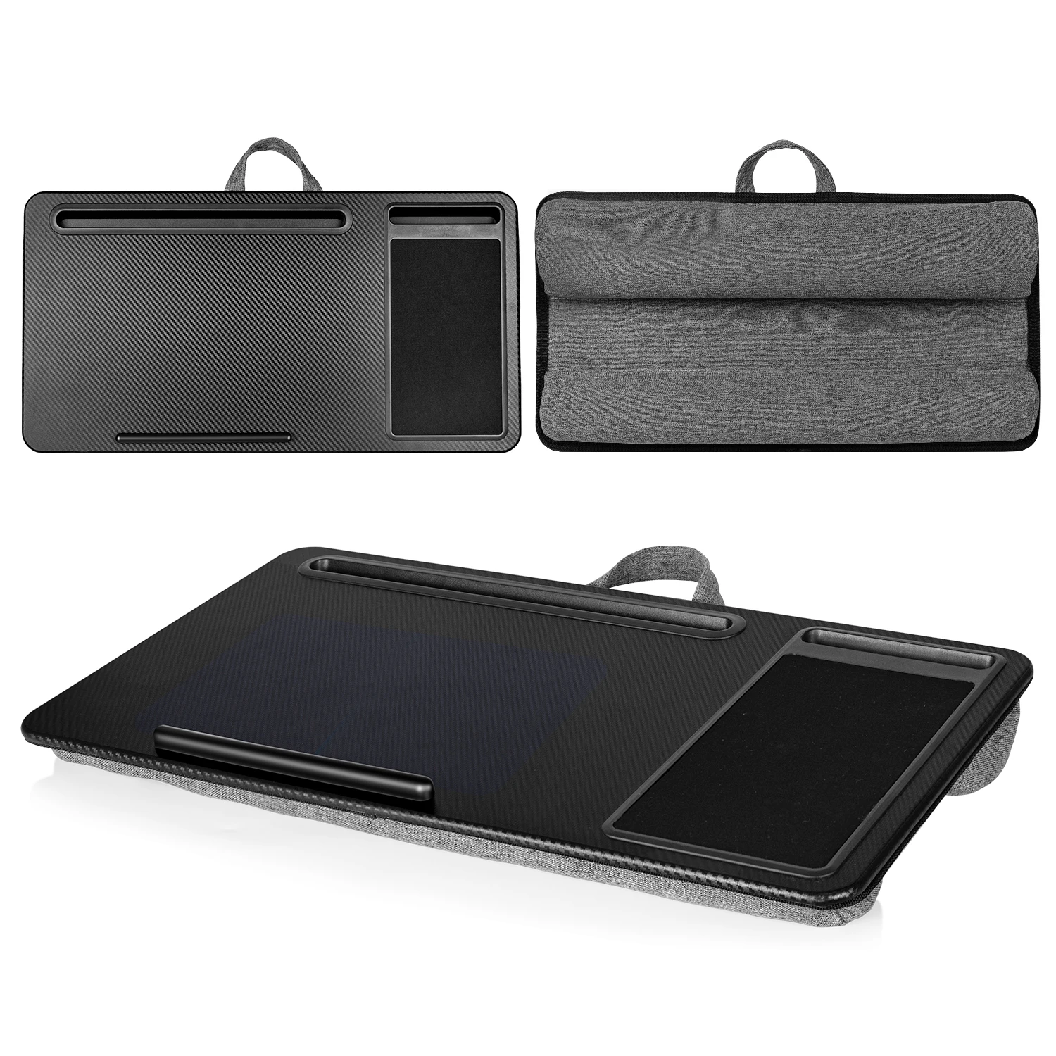 Bed Tray table with multifunctional functions, and breakfast tray bed table for laptop with Phone holder and tablet stand pillow