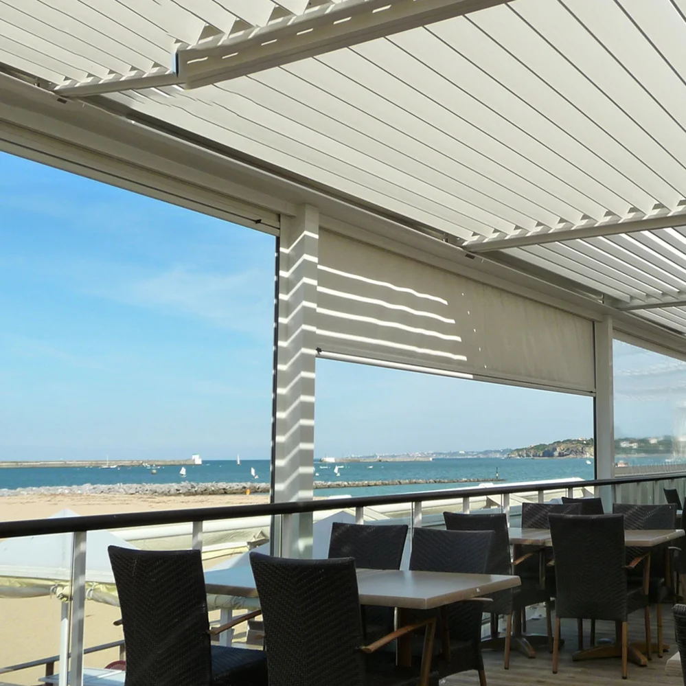 exterior biocoimatic aluminium arches, trees, pergolas motorised aluminio rectangular turkey with louvered