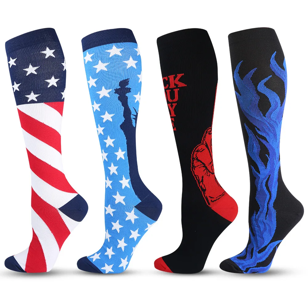 
Men Thigh High Varicose Vein Stylish Ankle Over The Knee Open Toe Mens Coolmax Sport Compression Socks 