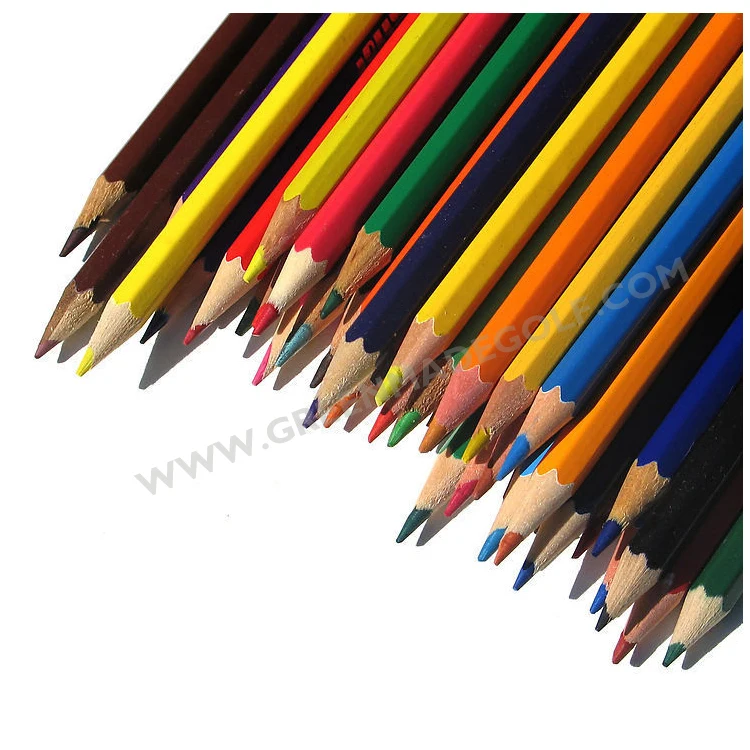 Personalized pencils natural mini colored wooden golf pencils HB pencils in box