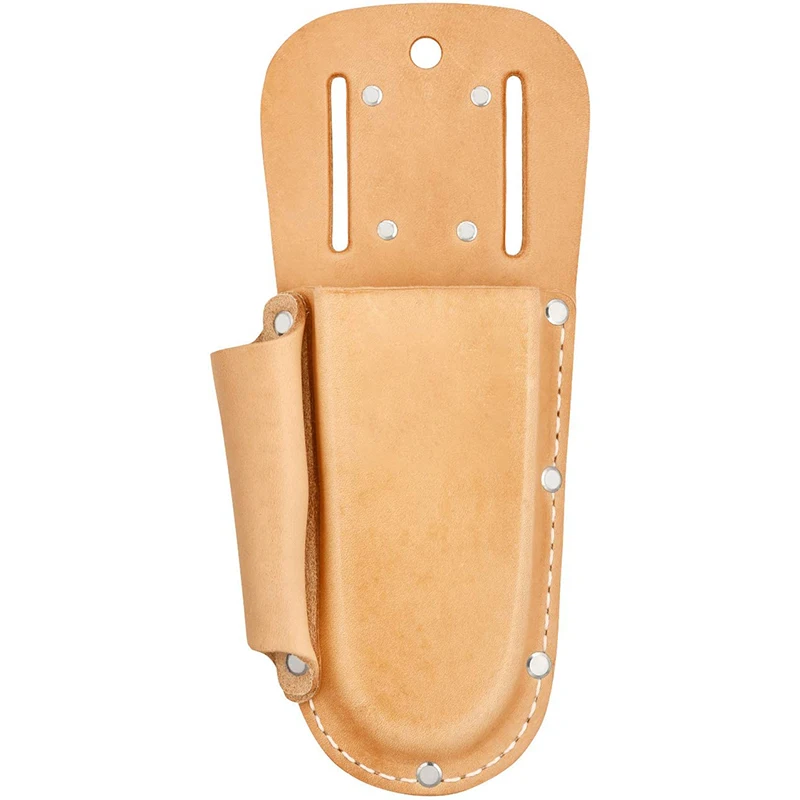 Custom Genuine Leather Pliers Pouch Handmade  Tool Organizer Leather Pruner Carrier with Clip