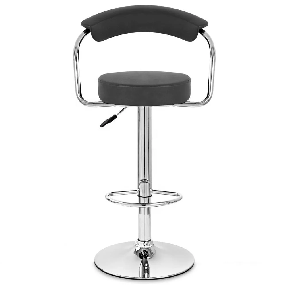 
Wholesale cheap commercial retro bistro coffee furniture metal adjustable armrest bar chair stool 