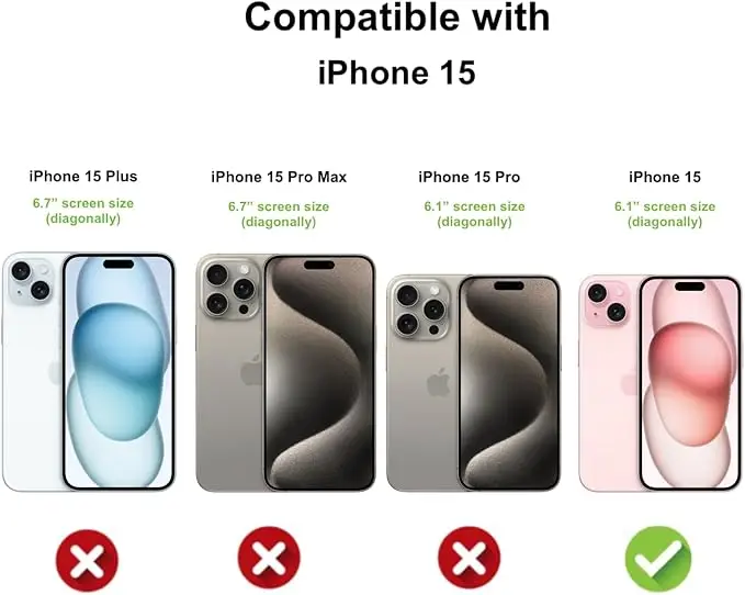 Прозрачный чехол для iPhone 15 Премиум прозрачный защитный Гладкий тонкий дизайн анти-пожелтение беспроводной зарядки Совместимость