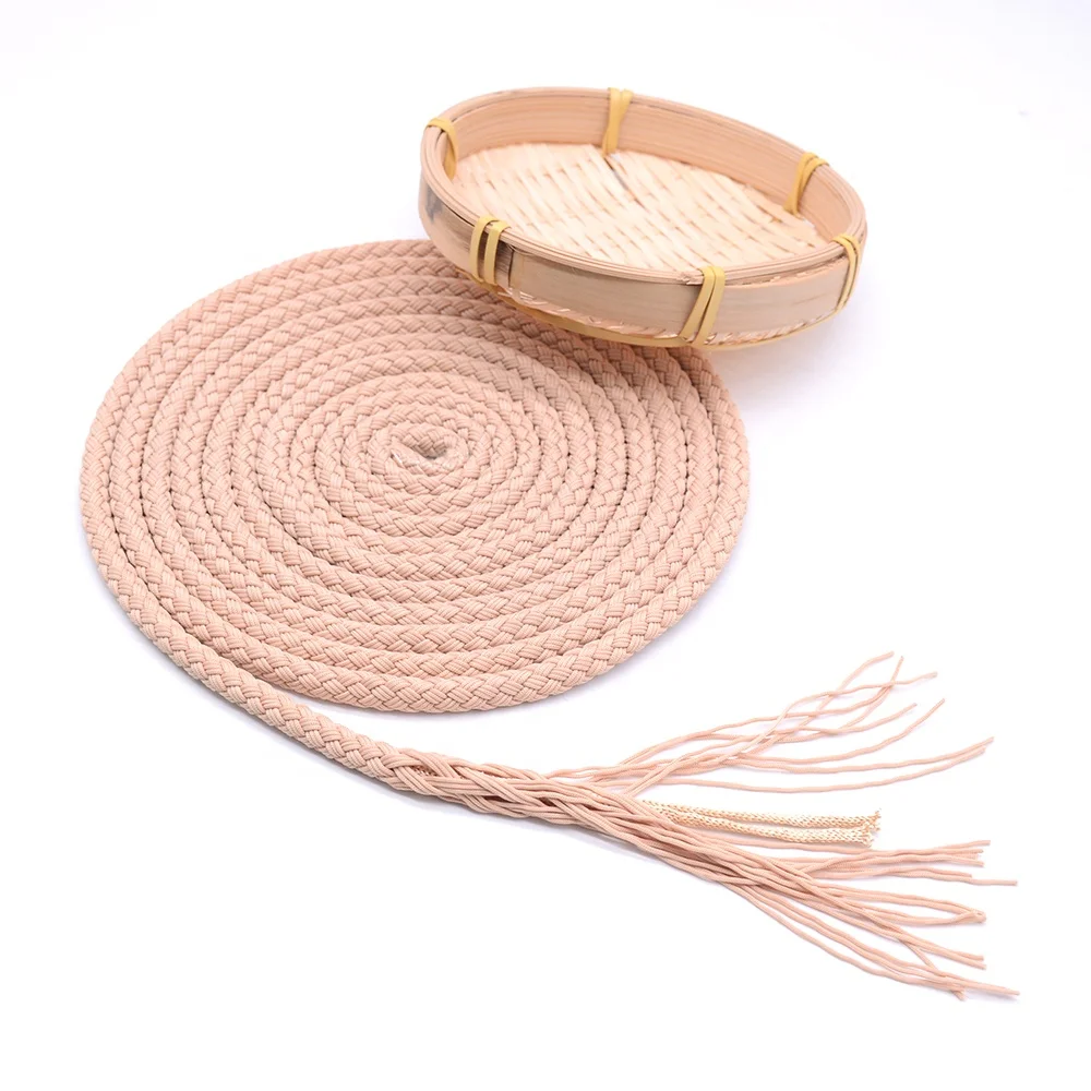 Popular Sustainable Coated Shoes Flat Twisted Round Cords