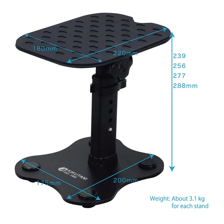 Chinese sturdy steel desk active monitor sound speaker stand height