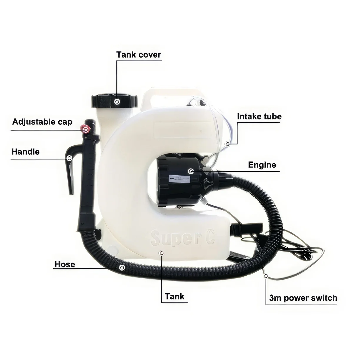 Electric backpack Sprayer Mist Blower Atomizer Electric ULV weed killer FOGGER Machine for Bacteria Insect Pest Control fogging