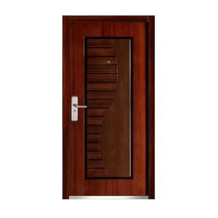Factory Customization Reinforced Door Exterior Single Security Door Steel Metal Front House Door