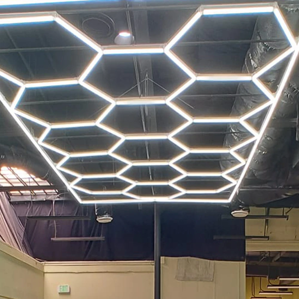 Commercial Industrial Honeycomb Shaped Stage Type Lights Ceiling Light Hexagonal Led Lamp of Car Working Lights