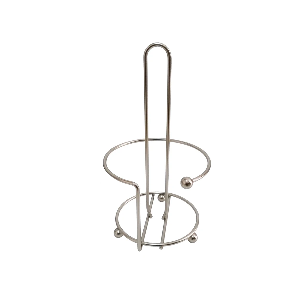 Vintage Kitchen Metal Wall Mount Caddy Basket with Paper Towel Holder