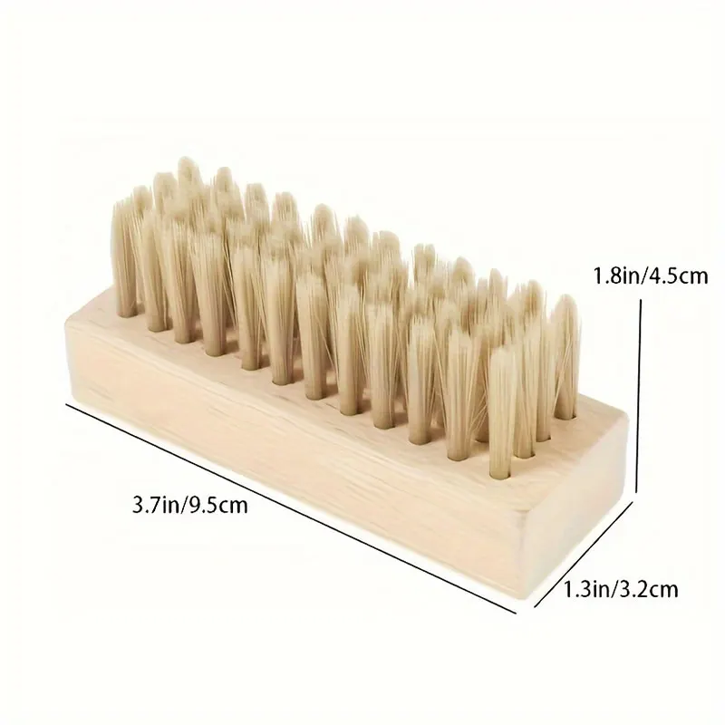 pig sideburns wood bristle sneaker cleaning brush Used To Shoes Cleaning