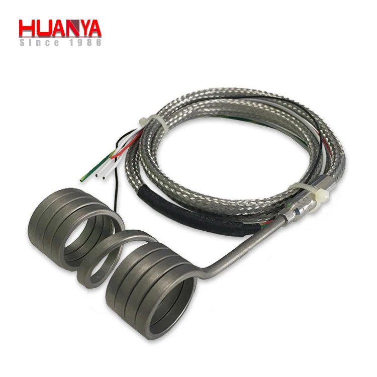 2.4x4.2mm hot runner spring coil nozzle heater with thermocouple