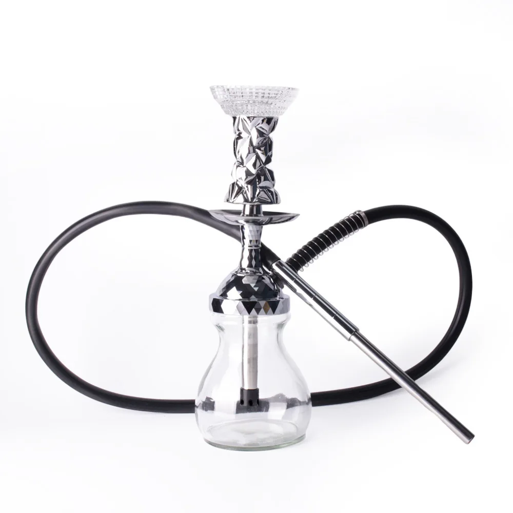 Wholesale Mini Delicate Hookah Gold Silver Diamond Surface Portable Luxury Shisha Hookah
