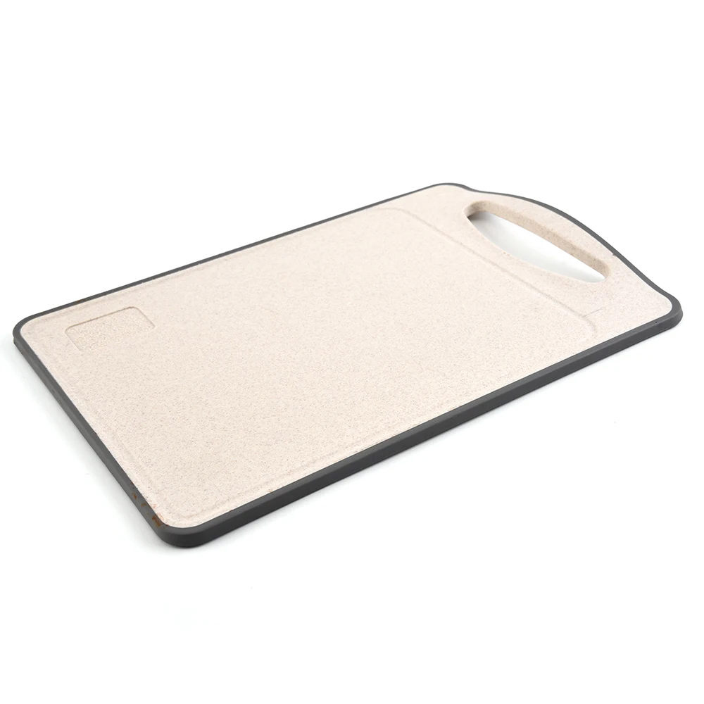 14.7x9.8inch non-slip wheat straw chopping board,plastic cutting board