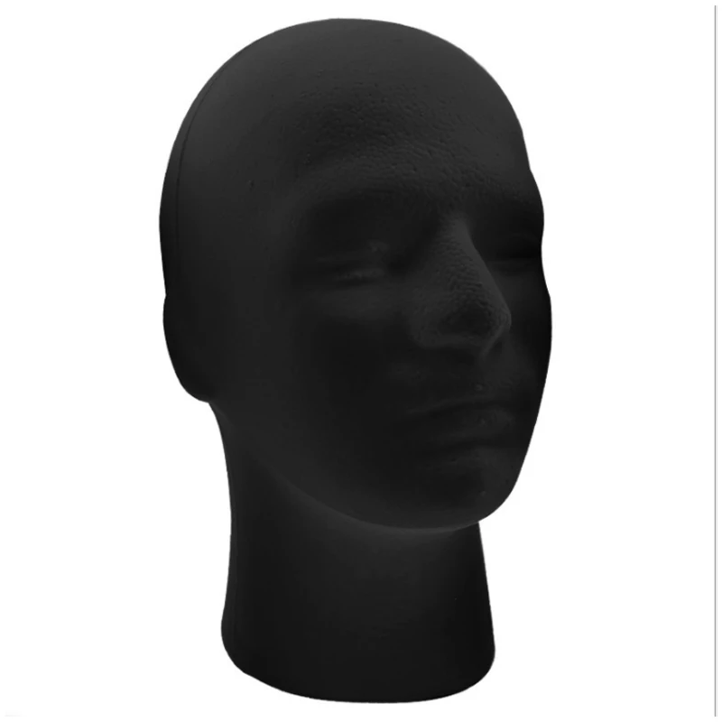 Man Foam Head Model Men Mannequin Head Male Styrofoam Head With Stand For Wig  Hat Display