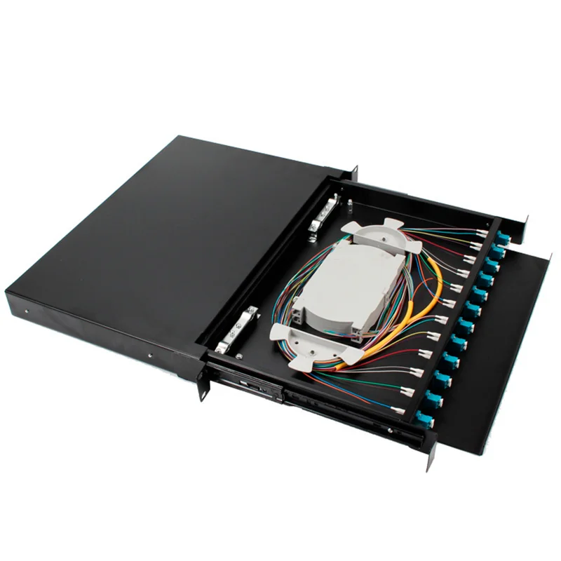 LC/SC Optical fiber Terminal Box 24/12 Rack 12/48/24 Core Pull Type Optical Fiber Welding Box