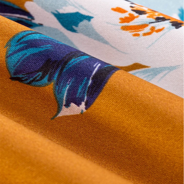 OEM Short Wedding Kimono Sleepwear Nightgown Dress Bathrobe Set Floral Silk Satin Bridesmaid Robes