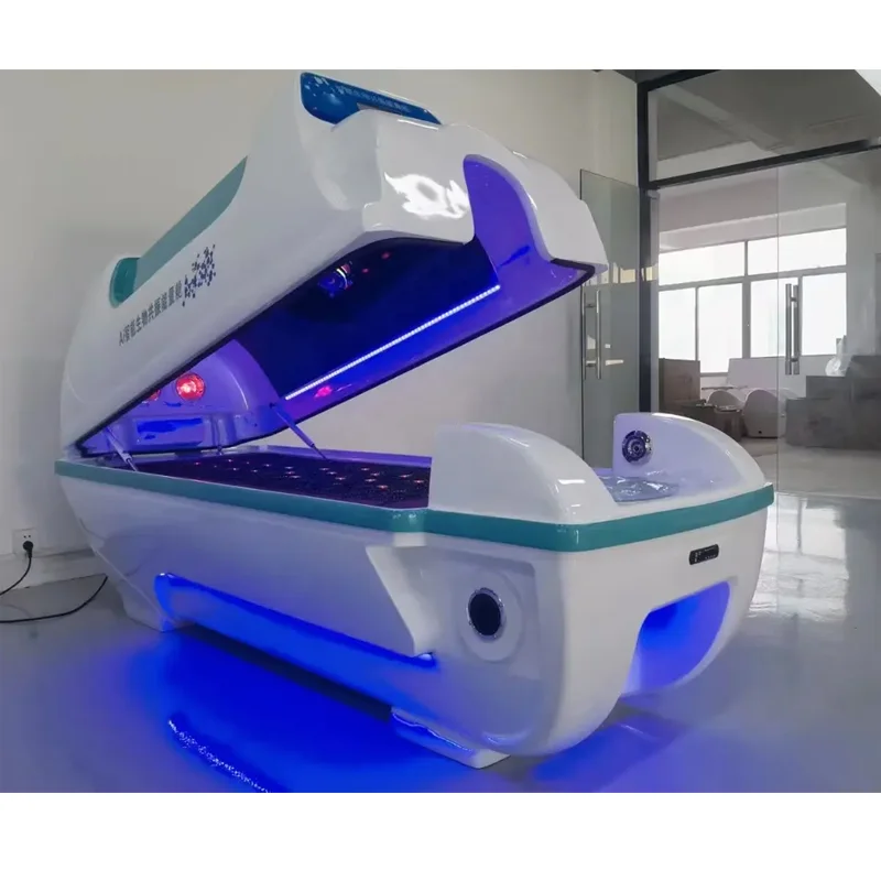 Wholesale Full Spectrum Heating Phototherapy Infrared Graphene Ozone PEMF Massage Spa Steam Capsule Sauna Bed Beauty Machine