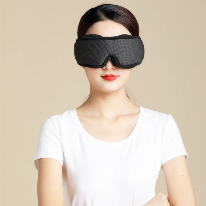 Custom Logo Handmade Mesh 3d Memory Foam Sleeping Mask Removeable Sleeping Mask Block Out Light 3d Cups Sleep Mask