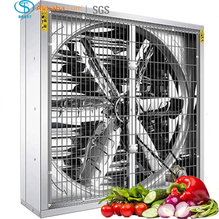 CE Certification Large Air volume Hammer Exhaust Fan Powerful Chicken House Fan Wall Greenhouse Fan for pig/poultry farm