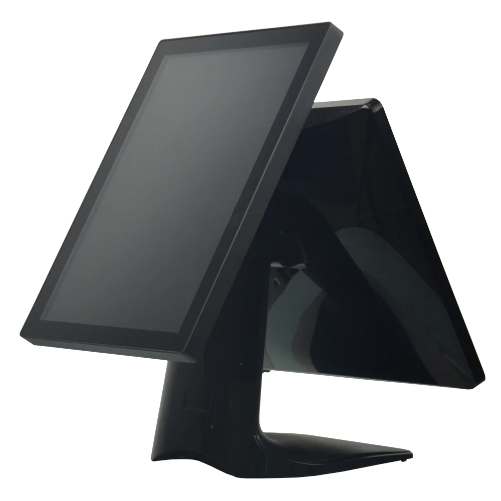 Windows 15 inch Epos dual screen touchscreen POS terminal with portrait mount mode customer facing display