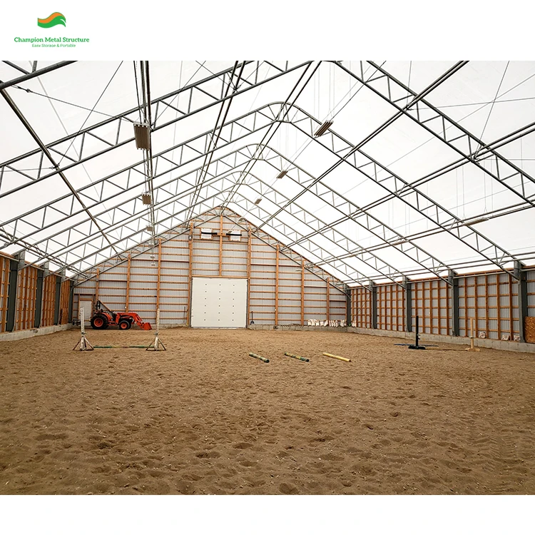 Складская палатка с прозрачным пролетом 30x40 м мощной ветровой и снежной нагрузкой подходящая для большого промышленного хранения.