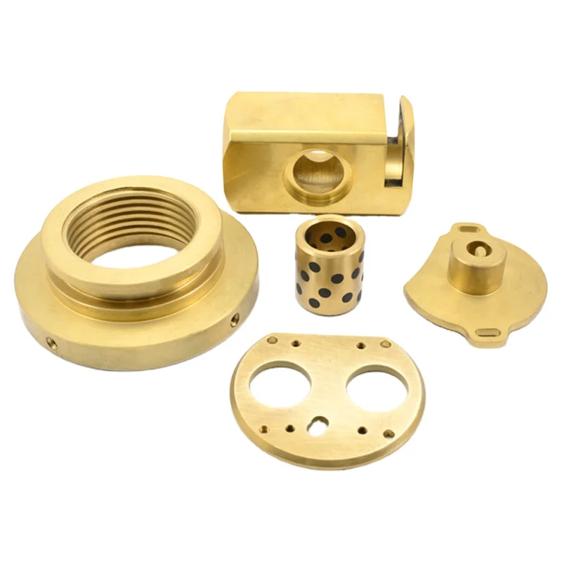 Brass Cnc Lathe Parts Copper Bronze Turned Components Custom Machining Milling Parts