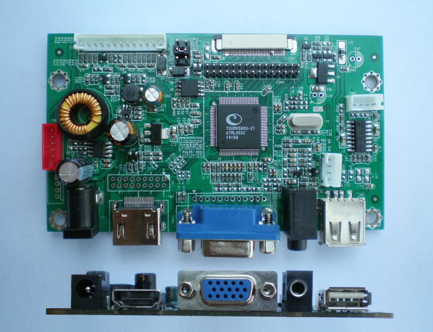 JX-V59/56UHV Mstar V59/V56 один выход LVDS плата контроллера с VGA CVBS HD MI usb-плеер монитор интерфейс экрана в сборе