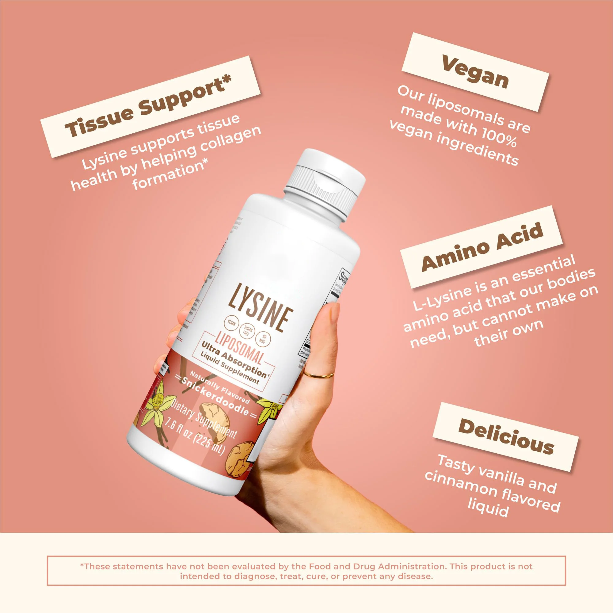 L-Lysine Drop for Immune Support Gluten-free No Sugar L Lysine Liquid Drop