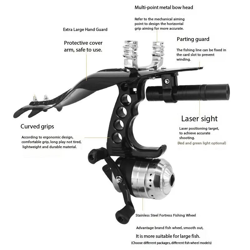 Basic Set 5: New recreational fishing launcher set for hunting crossbow dart arrows