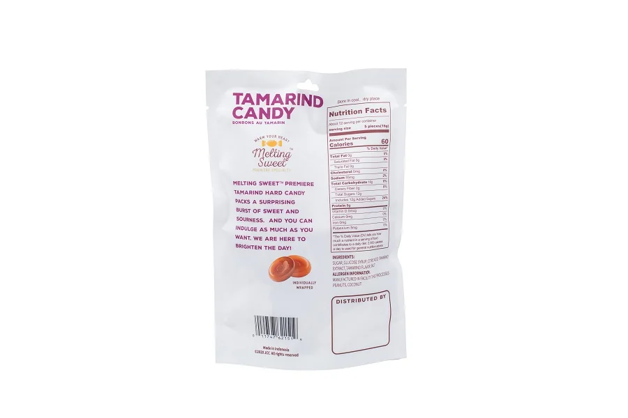 Melting Sweet 6.5 oz Tamarind Flavor Hard Candy Sugary Candy with Indonesia Factory Price